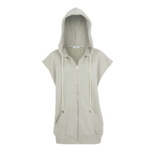 HOODIE VEST CREAM