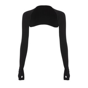 LONG SLEEVE SHRUG BLACK