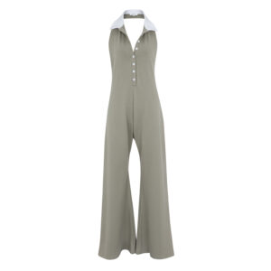 POLO CONTRAST JUMPSUIT BEIGE