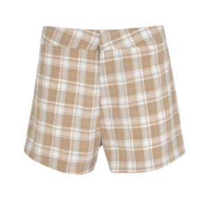 SHORT PLAID BEIGE