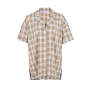 NM.01 WIDE SHIRT PLAID BEGIE