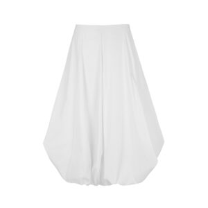 LONG BALLOON SKIRT WHITE
