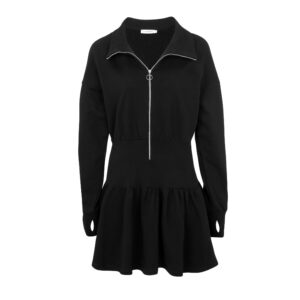 SWEATSHIRT DRESS BLACK
