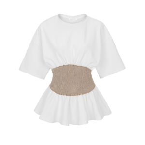 CREAM AND BEIGE SHIRT