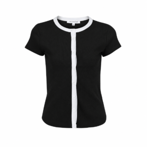 NM.01 CONTRAST RIB SHIRT BLACK